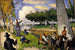 Les Pêcheurs Fantastical Scene - Paul Cézanne — artwork view