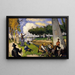 Les Pêcheurs Fantastical Scene - Paul Cézanne — framed artwork on a wall