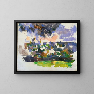 The Garden at Lauves - Paul Cézanne — framed artwork on a wall