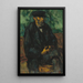 The Gardener Vallier - Paul Cézanne — framed artwork on a wall