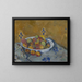 L'Assiette de pommes - Paul Cézanne — framed artwork on a wall