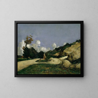 La Route - Paul Cézanne — framed artwork on a wall