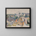 Les toits - Paul Cézanne — framed artwork on a wall