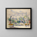 La Terrasse au jardin des Lauves - Paul Cézanne — framed artwork on a wall