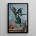 The tulip vase - Paul Cézanne — framed artwork on a wall