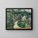 Virage sur la route - Paul Cézanne — framed artwork on a wall
