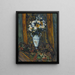 Flower Vase Painting - Paul Cézanne — framed artwork on a wall