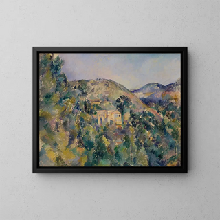 View of the Saint-Joseph Estate - Paul Cézanne — framed artwork on a wall