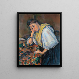 Paul Czanne - Young Italian Woman at a Table.webp
