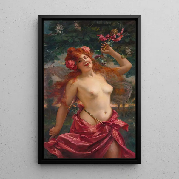 Bacchante - Paul de La Boulaye — framed artwork on a wall