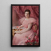 Beautiful pink painting - Paul de La Boulaye — framed artwork on a wall