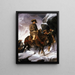 Napoleon crossing the Alps - Paul Delaroche — framed artwork on a wall