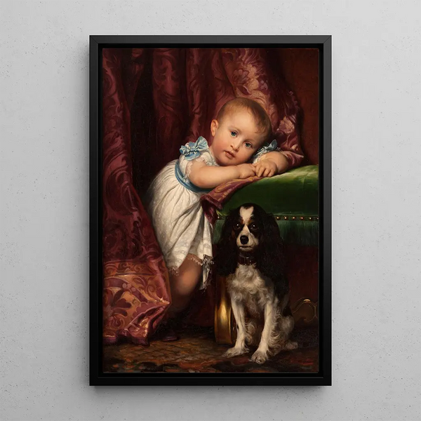Portrait Painting of Horace Delaroche - Paul Delaroche — framed artwork on a wall