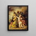 La Tentation de Saint Antoine - Paul Delaroche — framed artwork on a wall