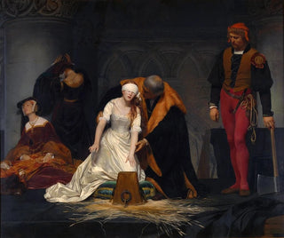 The Execution of Lady Jane Grey at the Tower of London in 1554 - Paul Delaroche — artwork view