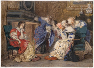 Women in an Interior - Paul Delaroche — artwork view