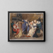 Women in an Interior - Paul Delaroche — framed artwork on a wall