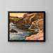 California Cliffs - Paul Dougherty — framed artwork on a wall