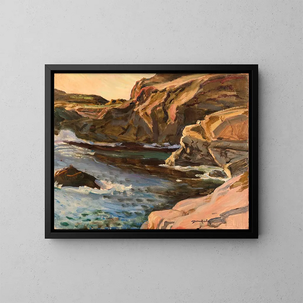 California Cliffs - Paul Dougherty — framed artwork on a wall