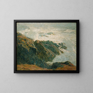 Sun and Storm Painting - Paul Dougherty — framed artwork on a wall