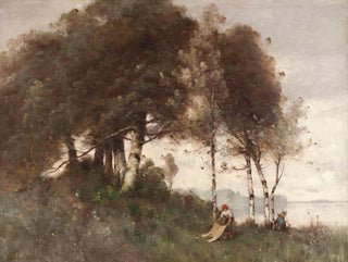 Landscape with Laundresses - Paul Désiré Trouillebert — artwork view