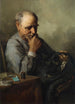 Old man mending - Paul E. Harney — artwork view