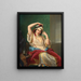 A harem beauty at her toilette - Paul Emil Jacobs — framed artwork on a wall