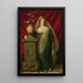 Portrait of a Princess - Paul Ernst Gebauer — framed artwork on a wall