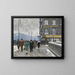 A winter street - Paul Fischer — framed artwork on a wall