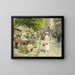 Ladies of Flowers at Amagertorv Market - Paul Fischer — framed artwork on a wall