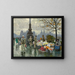 Vendeurs de fleurs au pont de la reine Louise à Copenhague - Paul Fischer — framed artwork on a wall