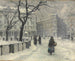 Kongens Nytorv in Copenhagen in winter - Paul Fischer — artwork view