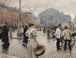 Kongens Nytorv with Musse shopping - Paul Fischer — artwork view