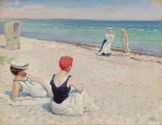 On the beach of Falsterbro - Paul Fischer — artwork view