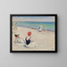 On the beach of Falsterbro - Paul Fischer — framed artwork on a wall