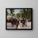 Summer Evening at Tivoli - Paul Fischer — framed artwork on a wall