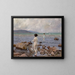 On the beach of Stenet - Paul Fischer — framed artwork on a wall
