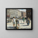 the Triangle in Copenhagen on a hot summer day - Paul Fischer — framed artwork on a wall