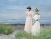 the beach at Hellerup, Miss Elisabeth Fischer and Miss Anna Pauline Bruun on a summer day at the beach in Hellerup - Paul Fischer — artwork view