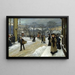 Winter Day at Kongens Nytorv - Paul Fischer — framed artwork on a wall