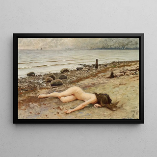 La Question - Paul Fischer — framed artwork on a wall
