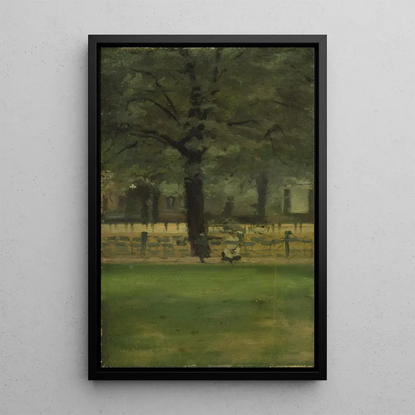The promenade of the ladies, Kensington Gardens - Paul Fordyce Maitland — framed artwork on a wall