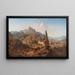 View of Tiflis - Paul Franken — framed artwork on a wall