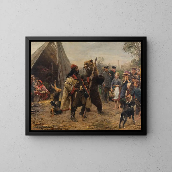 The Fire Chief - Paul Friedrich Meyerheim — framed artwork on a wall