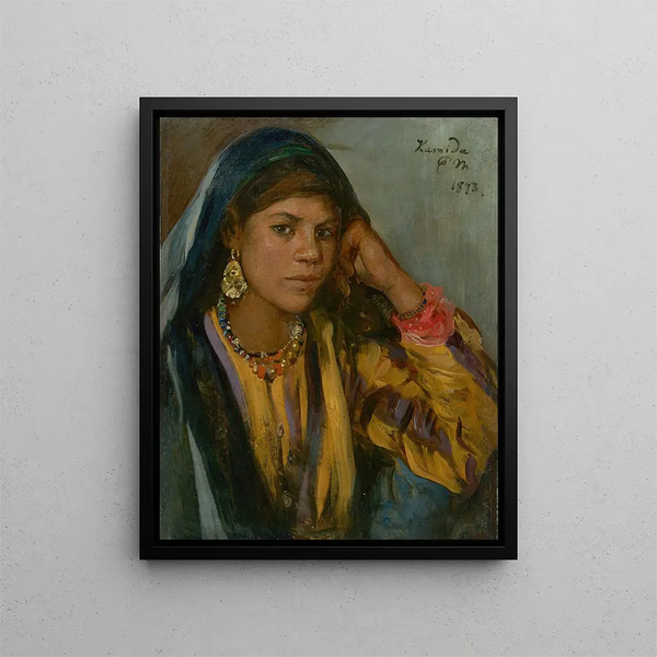 Hamida - Paul Friedrich Meyerheim — framed artwork on a wall