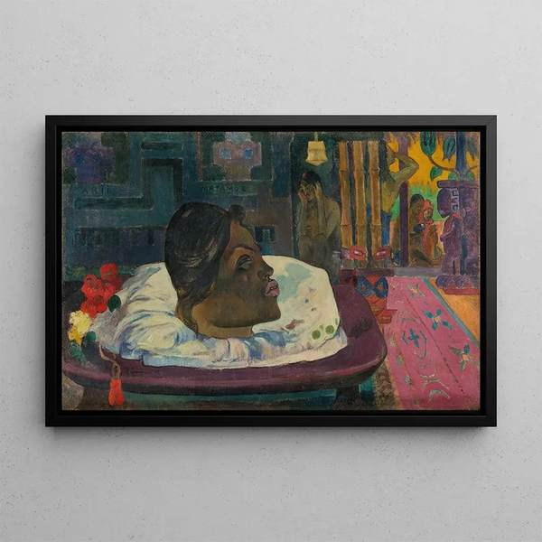 Arii Matamoe La fin royale - Paul Gauguin — framed artwork on a wall