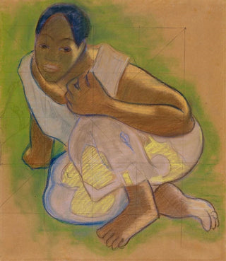 Paul Gauguin - Crouching Tahitian Woman.webp