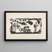 Women, animals and foliage - Paul Gauguin — framed artwork on a wall