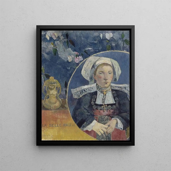 La Belle Angèle - Paul Gauguin — framed artwork on a wall