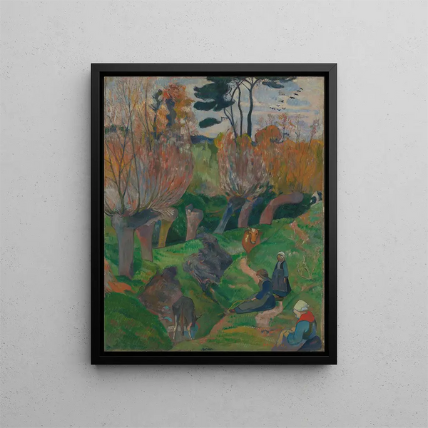 Landscape - Paul Gauguin — framed artwork on a wall